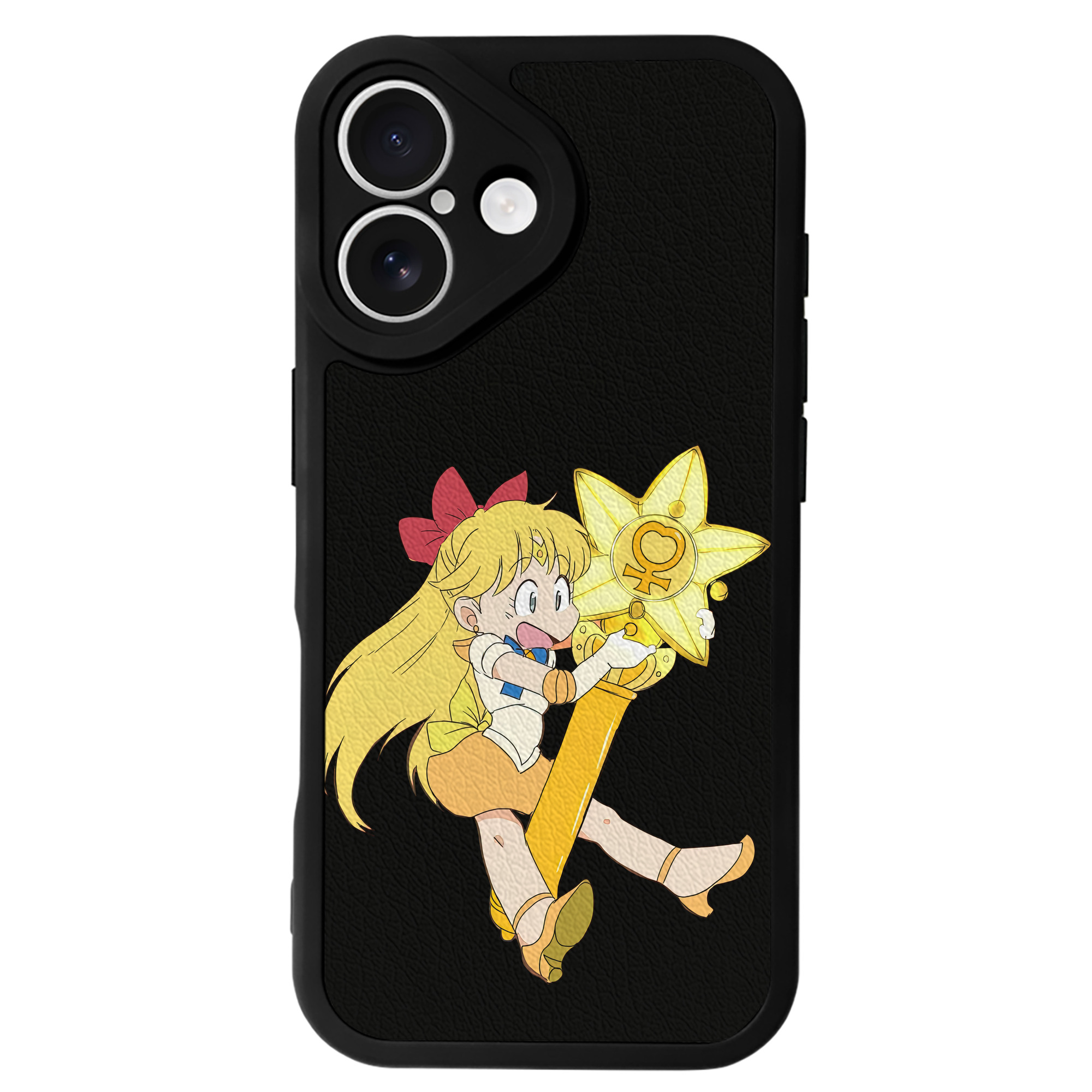 （画像用） 美少女戦士セーラームーン 愛野 美奈子 あいの みなこ Sailor Moon Aino Minako 【iPhone 16シリーズ対応】シリコンスマホケース（レザー調） 材質：シリコン